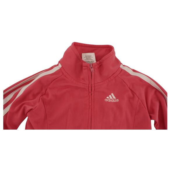 Adidas Kids Pink 3-Stripe Track Jacket Size 3T - Picture 6 of 7